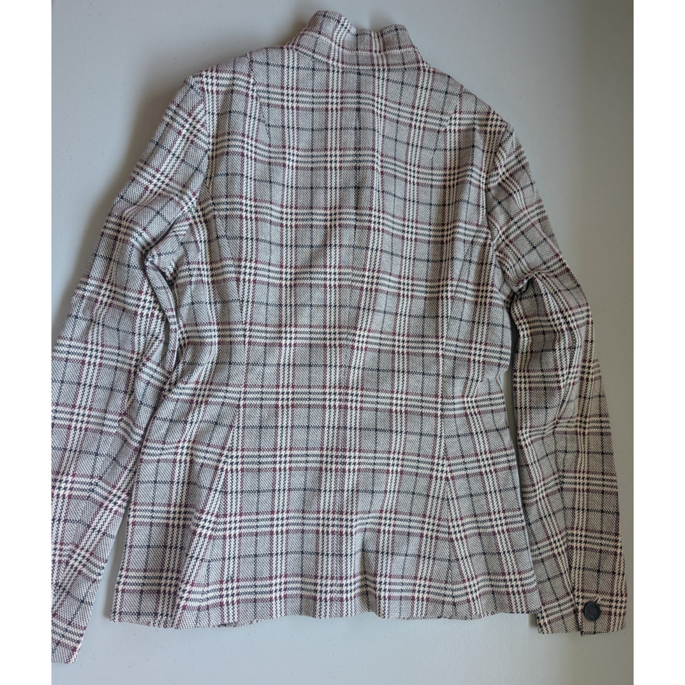 NWT Rag & Bone Slade Plaid Italian Cotton Blazer Size 0 Grey Plaid #4E452 - Picture 7 of 11